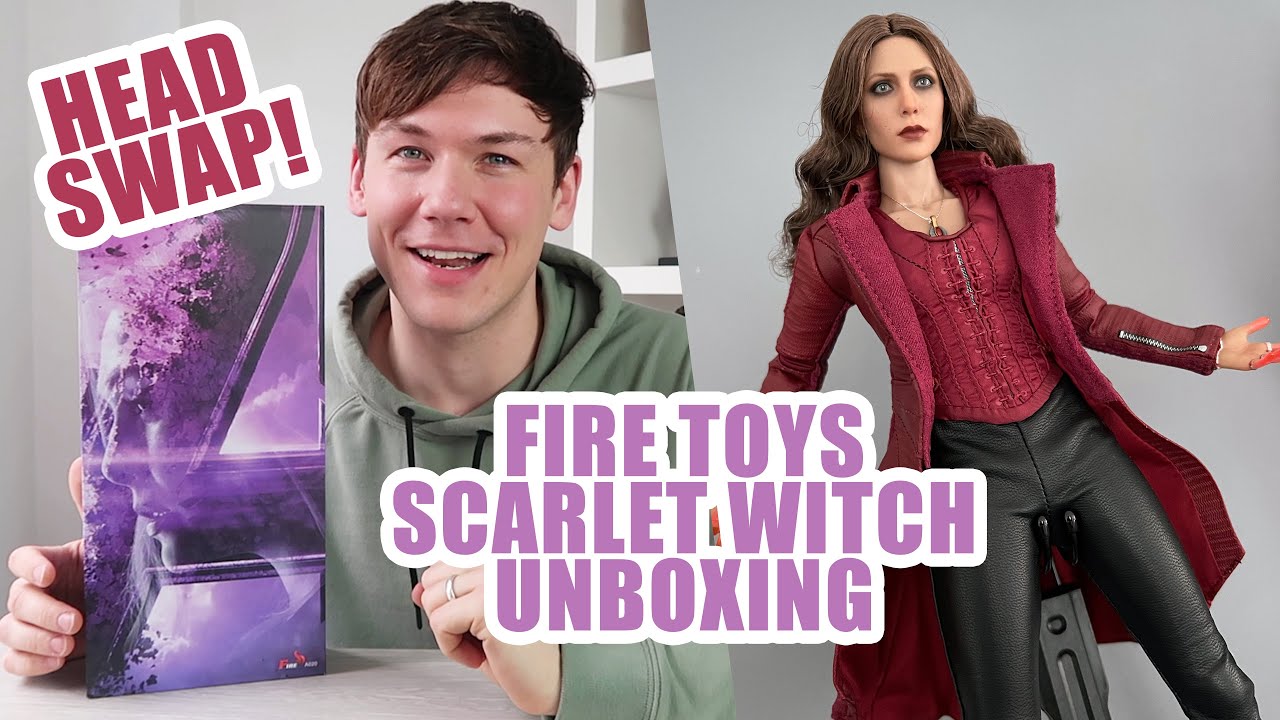 Scarlet Witch Fire Toys | Head Swap | Unboxing | Endgame, Infinity War WandaVision, (not Hot Toys)