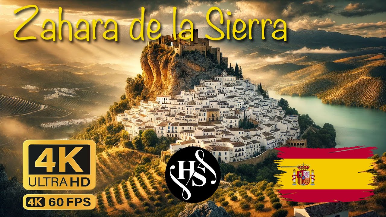 🏰✨ Discovering Zahara de la Sierra – A Hidden White Village in Andalusia, Spain 🇪🇸🌿