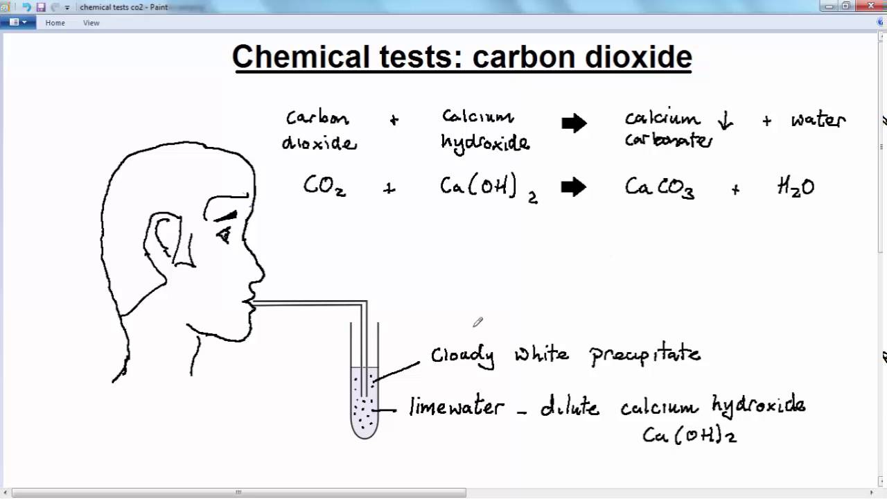 GCSE CHEMISTRY - CHEMICAL TESTS  -  LESSON 7 -  test  for carbon dioxide