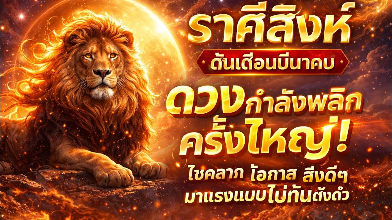 ราศีสิงห์ 🔥 ดวงกำลังพลิกครั้งใหญ่! โชคลาภ โอกาส และสิ่งดีๆ กำลังเข้ามาแบบไม่ทันตั้งตัว