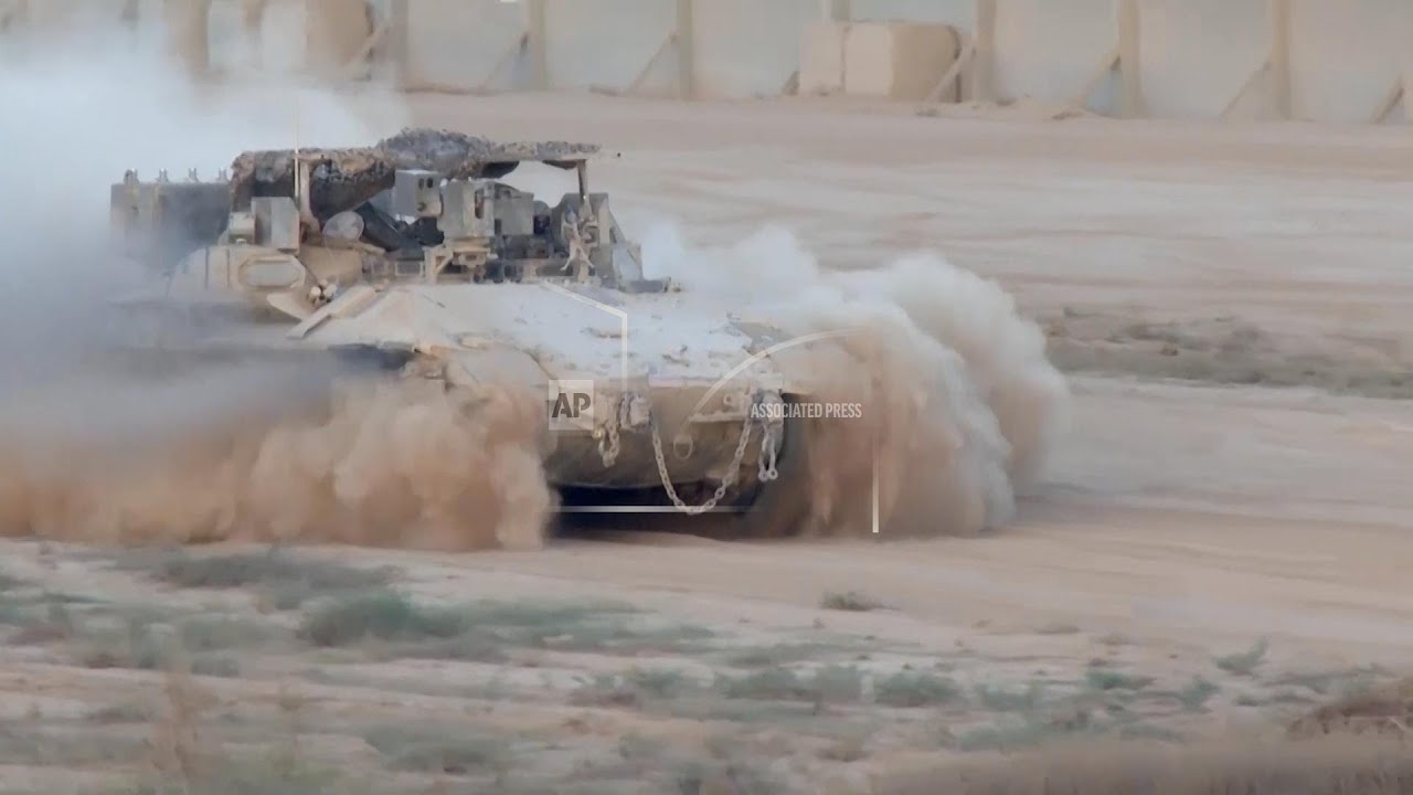 Military on move near Gaza border as Israel presses ahead with expanded offensive