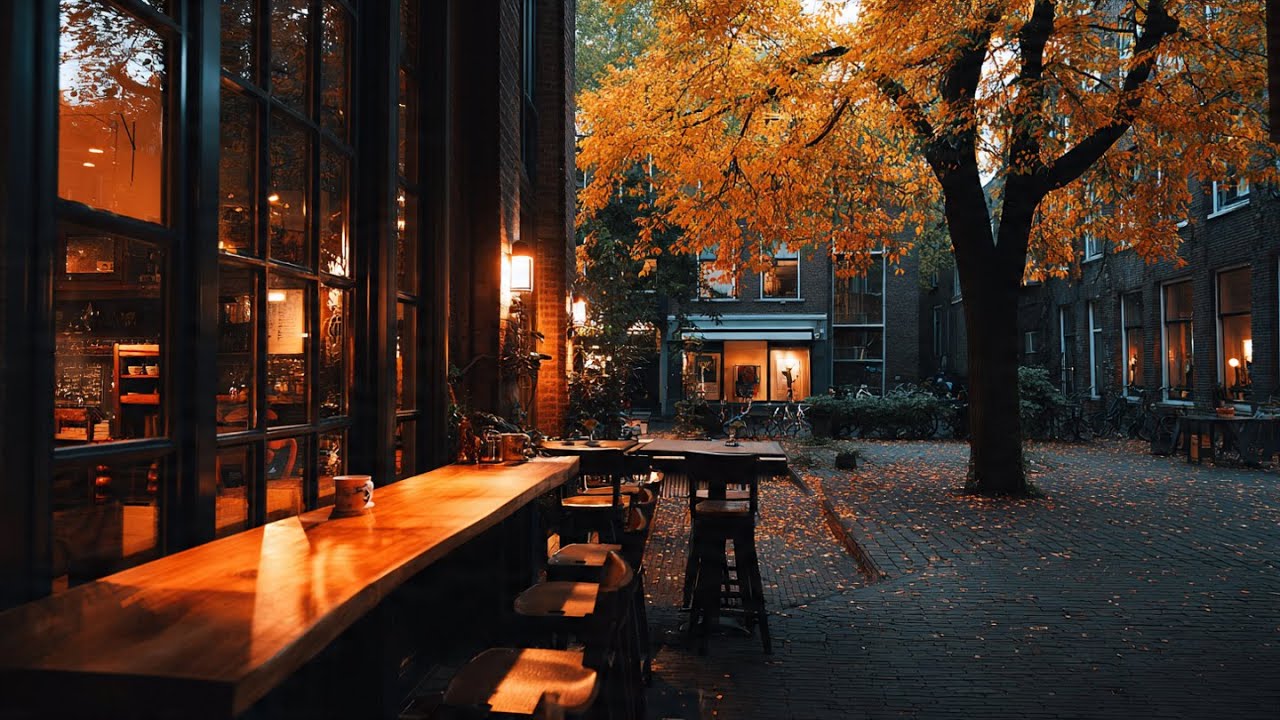 ☕Warm Relaxing Jazz Music with Cozy Coffee Shop for Working, Studying, Sleeping