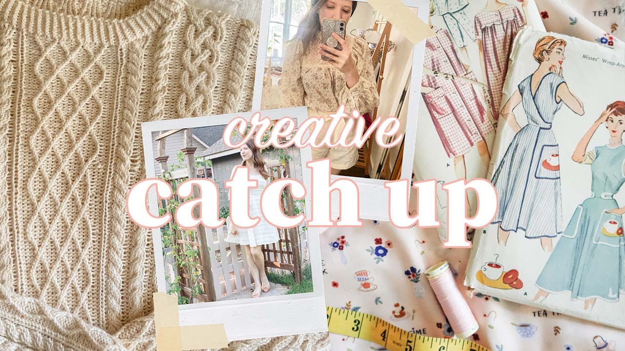 CREATIVE CATCH UP! 🧵🪡✨ Sewing Project Plans, Vintage Haul, & More!