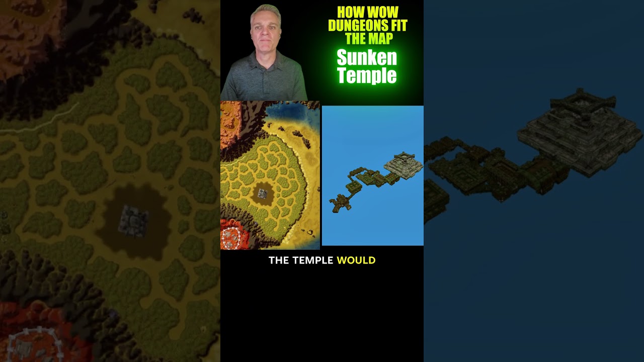 How Sunken Temple Fits the Map | Atal'Hakkar Revealed #wowclassic #sunken temple #wowmaps #gaming