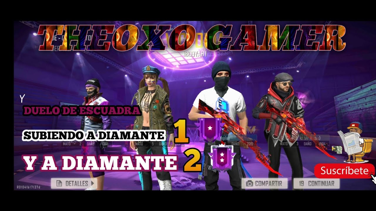 SUBIENDO DE DIAMANTE UNO A DIAMANTE DOS RUMBO A💥HEROICO💥 FREE FIRE *DUELO DE ESCUADRA*