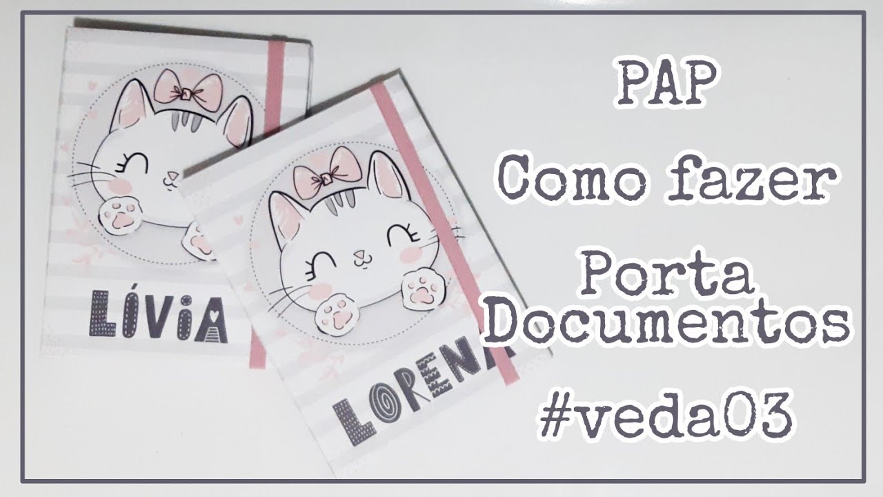 PAP - Como fazer Porta Documentos - #veda03
