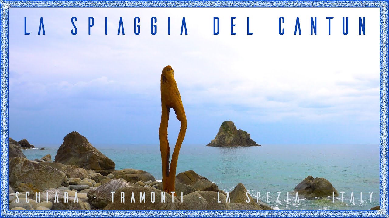 La spiaggia del Cantun [4K] | Schiara | Tramonti | La Spezia | Italy