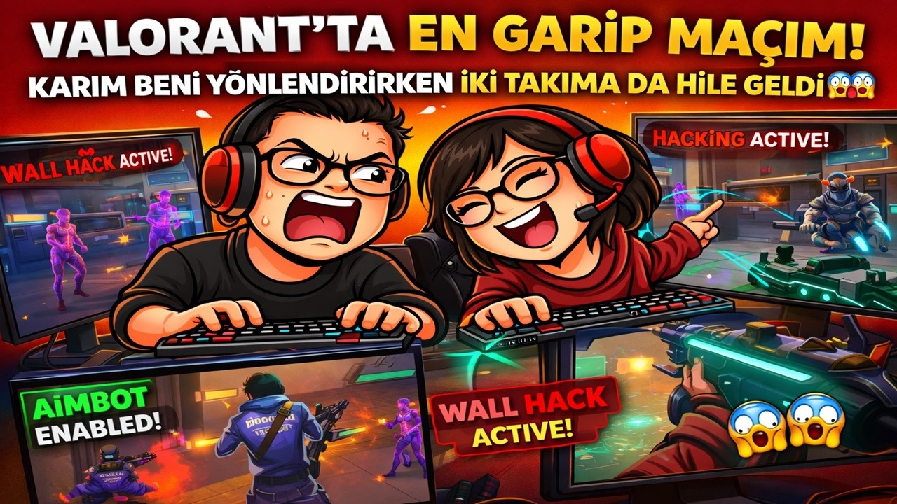 KARIM OYUNU YÖNETTİ… MAÇTA 2 TAKIMDA HİLE ÇIKTI !!! VALORANT