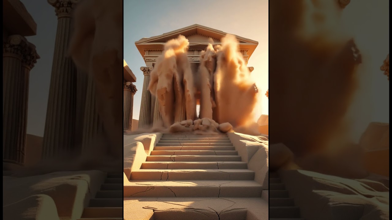 Massive Sand Collapse in Epic Slow-Mo