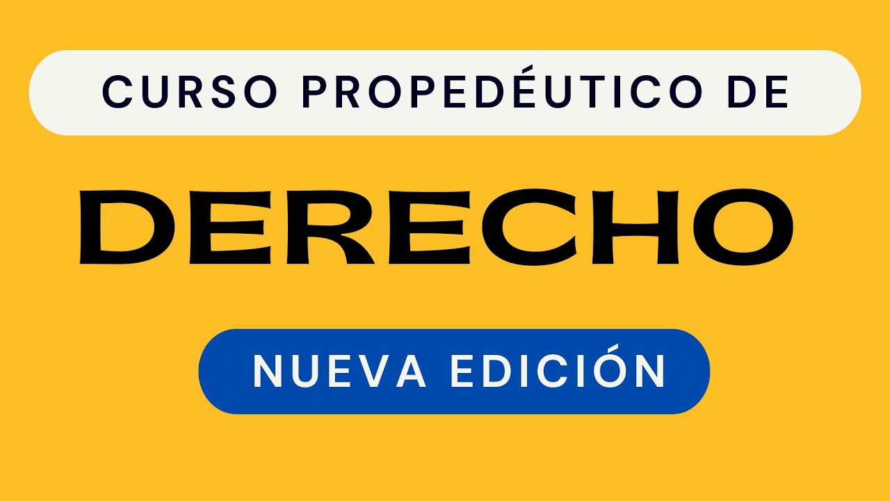 📕 LO QUE DEBES SABER ANTES DE ENTRAR A DERECHO | CURSO PROPEDÉUTICO PARA DERECHO ⭐️