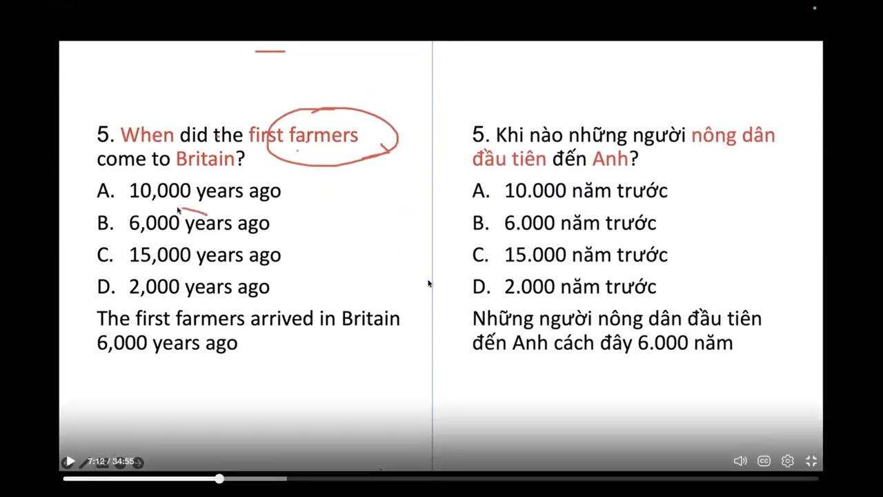 Life in UK Exam 15