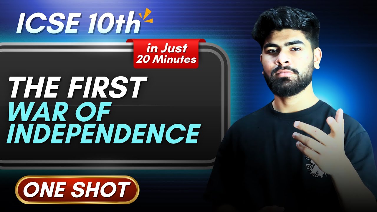The First War Of Independence || ICSE Class 10th || Indian History Chapter 1 || Notes