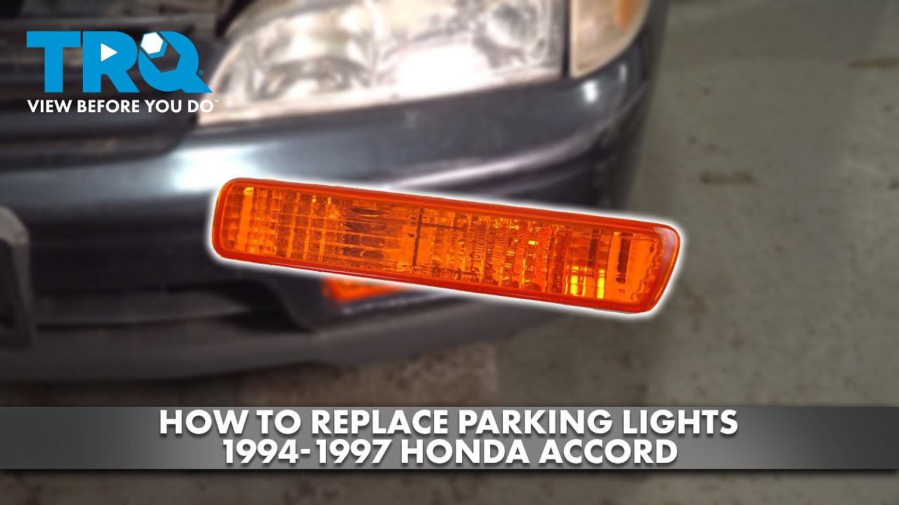 How to Replace Parking Lights 1994-1997 Honda Accord