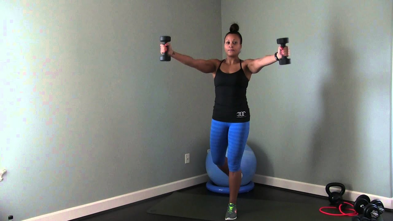 Single leg Scaption