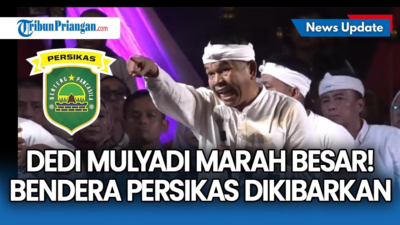 Dedi Mulyadi Ngamuk! Spanduk 'Selamatkan Persikas Subang' Dikibarkan Sekelompok Penonton