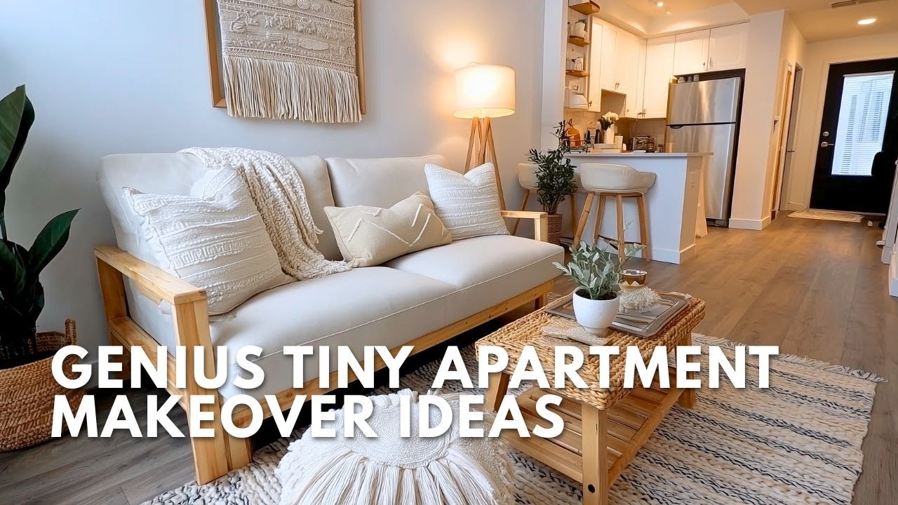 Tiny Apartment Transformation | Genius Space-Saving Hacks & Modern Makeover Reveal!