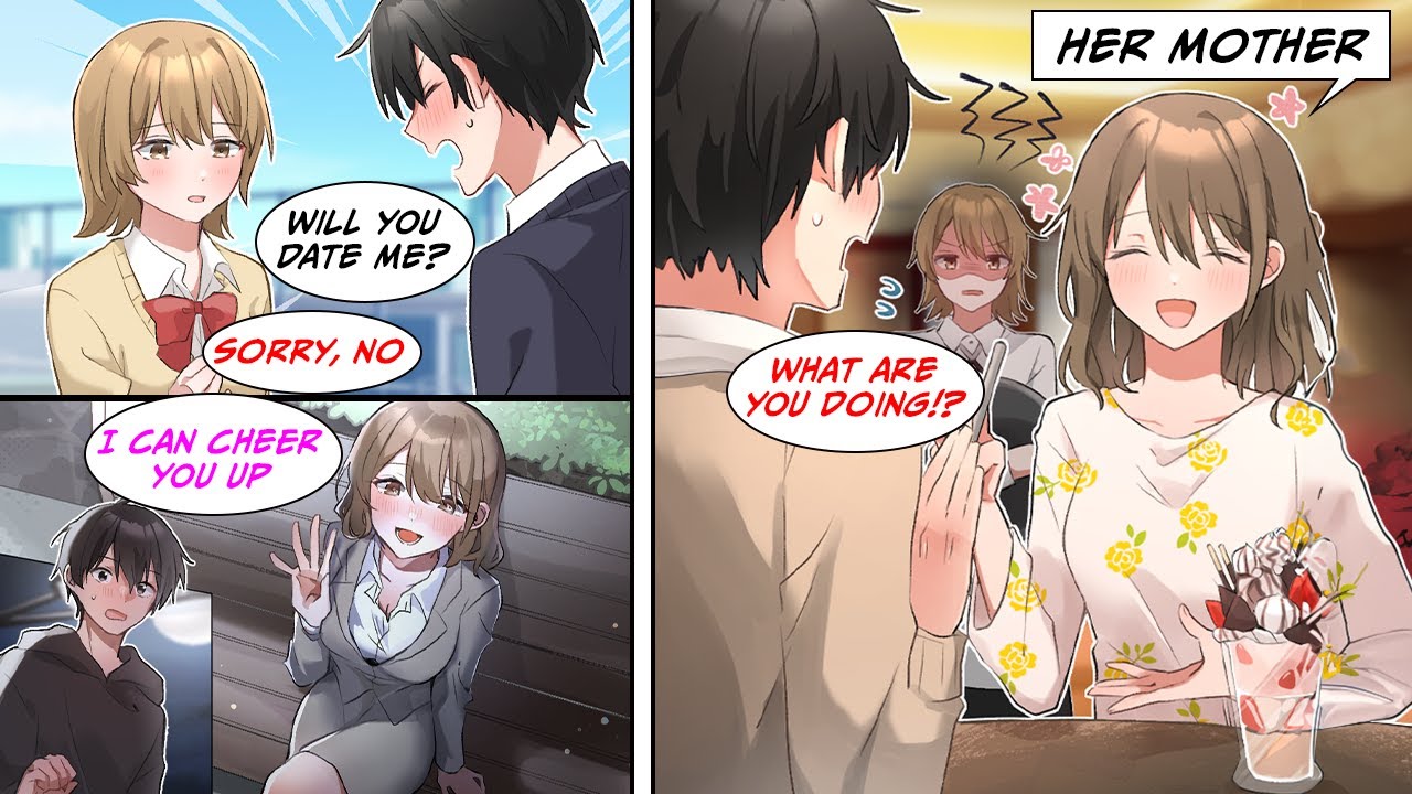 [Manga Dub] After getting rejected, I went on a date with an older woman, but she was her mother!?