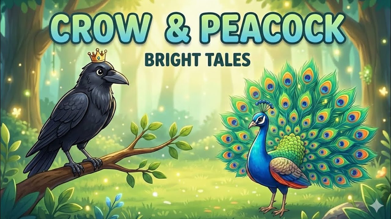 The crow and peacock 