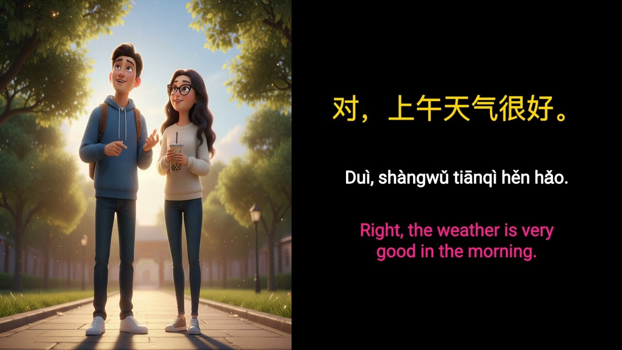 Learn Chinese (Mandarin, Simplified) with a Story: Weekend Plans & A Park Adventure!