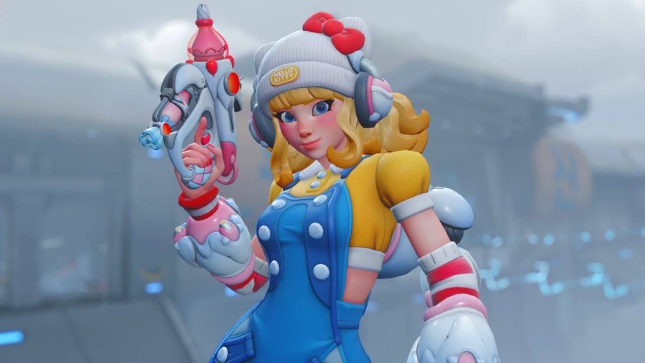 NEW Hello Kitty Juno Skin Showcase | Overwatch x Hello Kitty & Friends