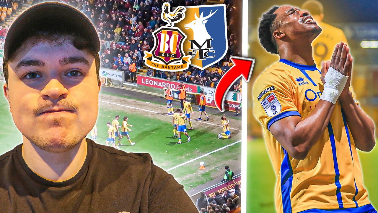 FRUSTRATED FANS as Bradford City DROP POINTS at Valley Parade vs Mansfield Town...