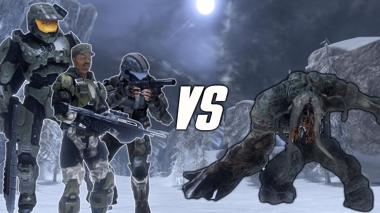 How Many UNSC To Take Down A Flood Tank? | Halo 3 AI Battles