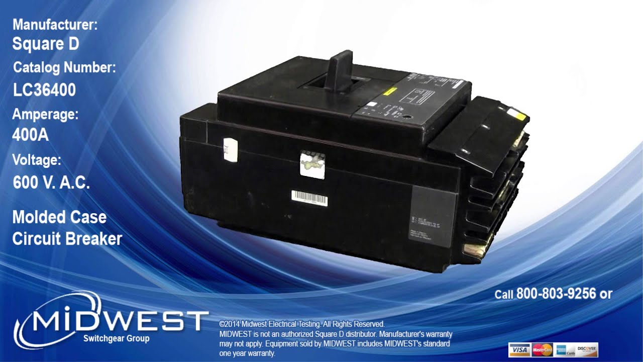 Square D LC36400 Circuit Breaker For Sale