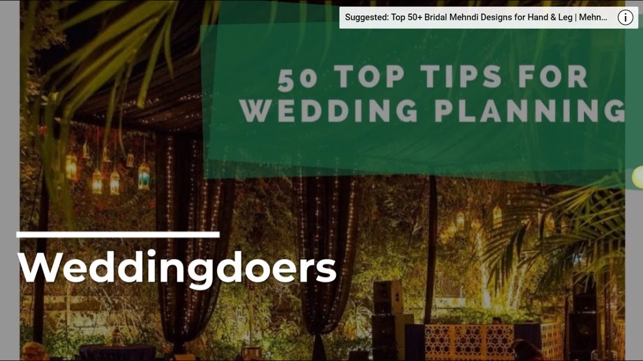 50 Wedding Planning Tips | Weddingdoers