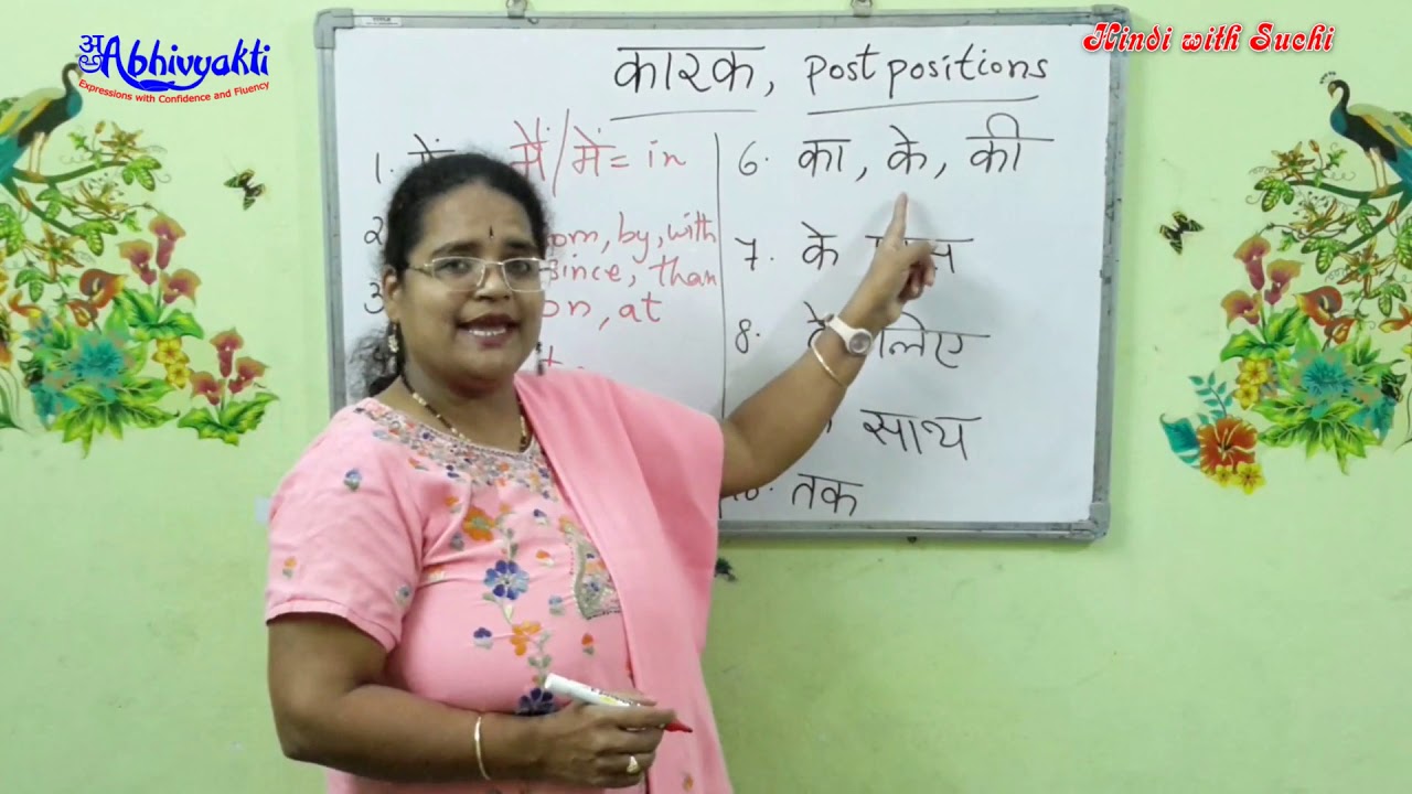 post positions in Hindi