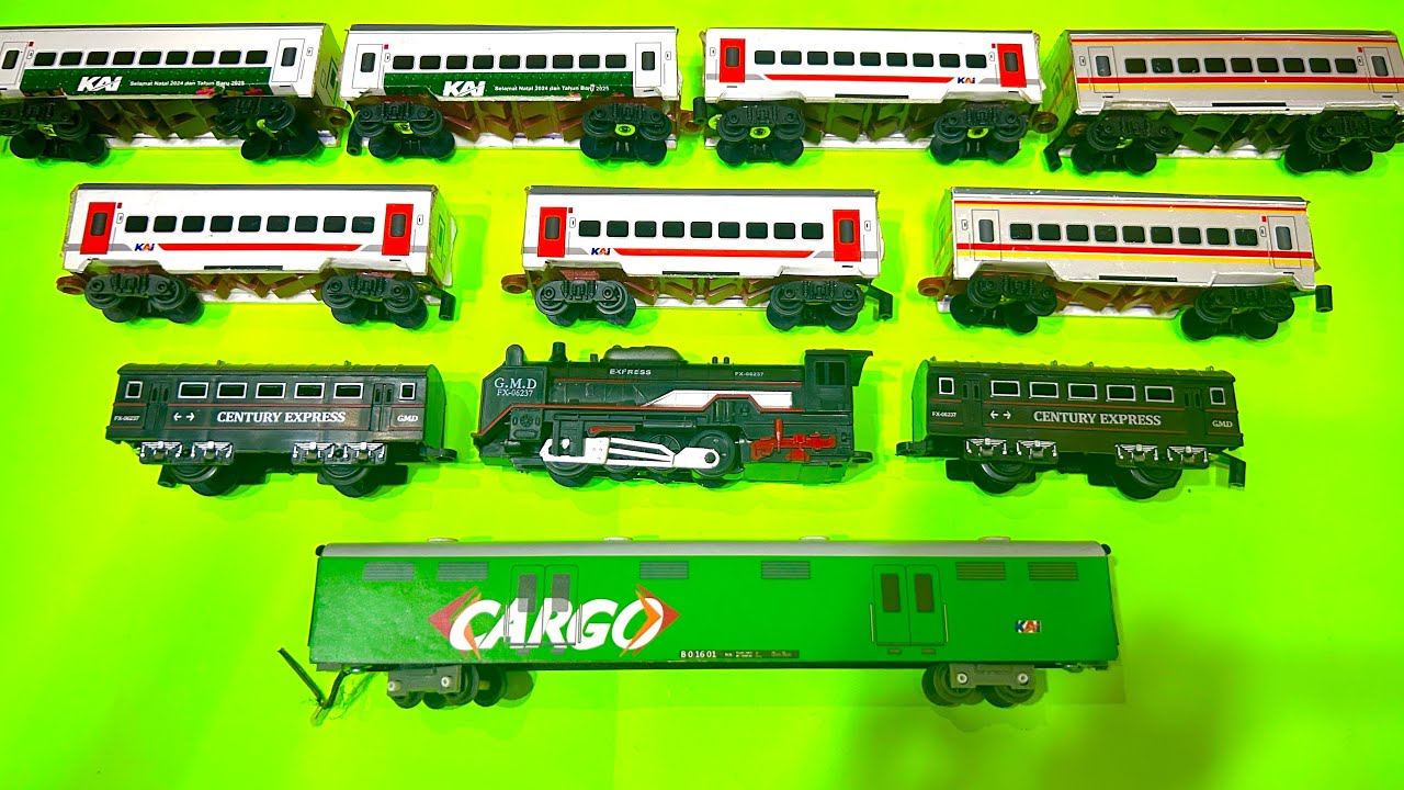 Berburu Dan Menemukan Mainan Kereta Api Lokomotif Uap, Mobil Paket, Telolet, Gerbong Eksekutif, Mobi