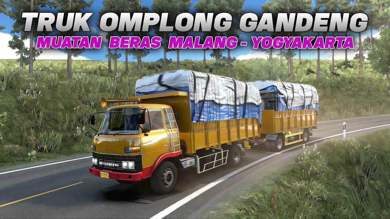 TRUK UMPLUNG GANDENG MUATAN BERAS MALANG - JOGJA!! ETS2 Indonesia #ets2 #ETS2Indonesia