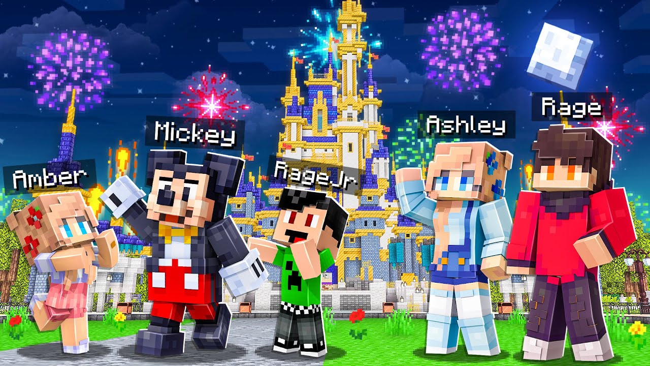 I Took My Family to DISNEYLAND in Minecraft Block City!