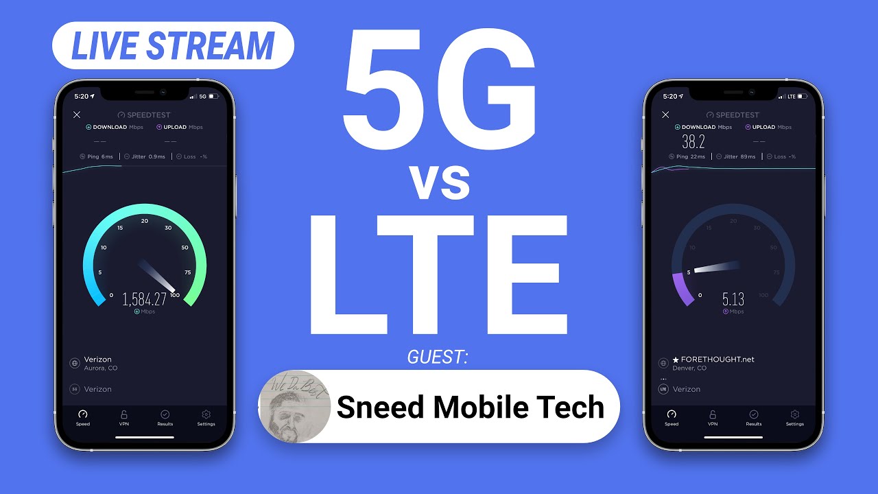 Is 5G faster than LTE? Verizon, AT&T, and T-Mobile 5G vs LTE Explained with Sneed Mobile Tech!
