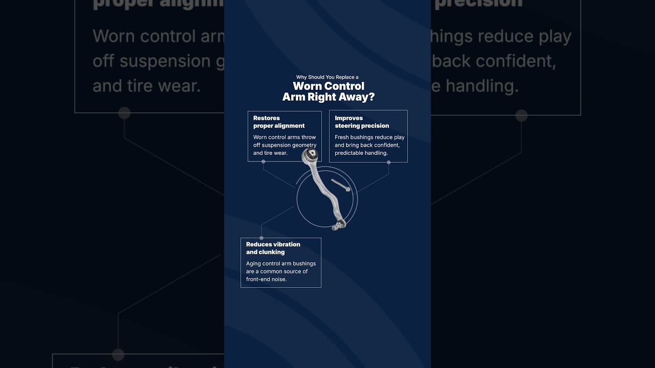 Почему следует немедленно заменить изношенный рычаг подвески?