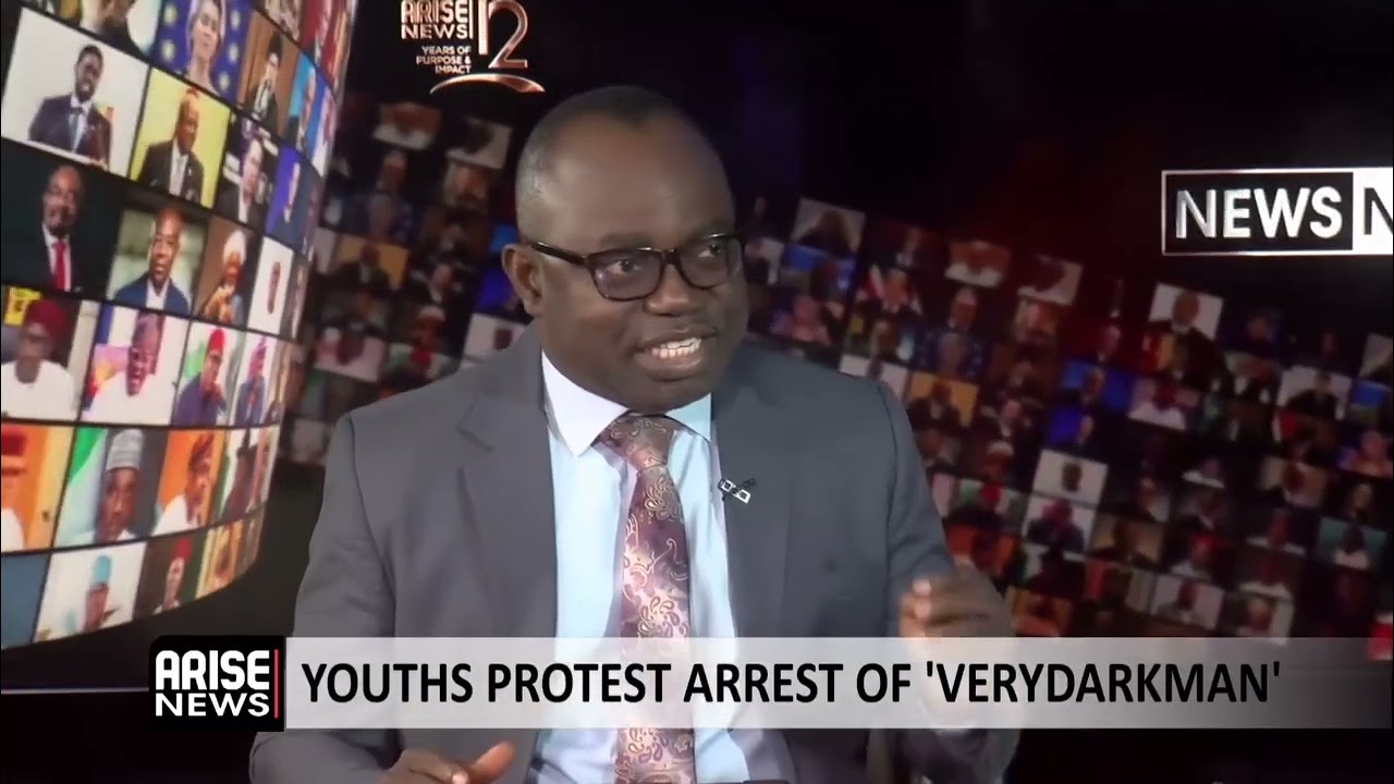 Youth protest for release of  VeryDarkMan