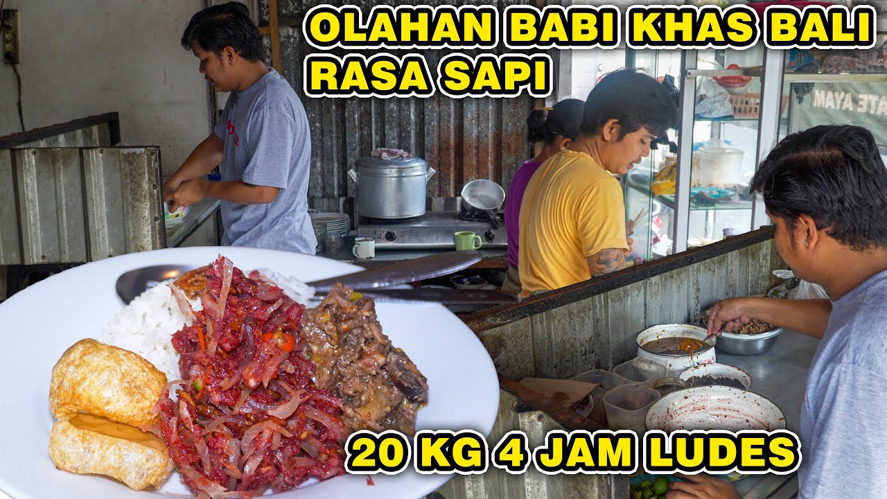 OLAHAN BABI KHAS BALI RASA SAPI 🤩 20 KG 4 JAM LUDES - VAN TOENAS