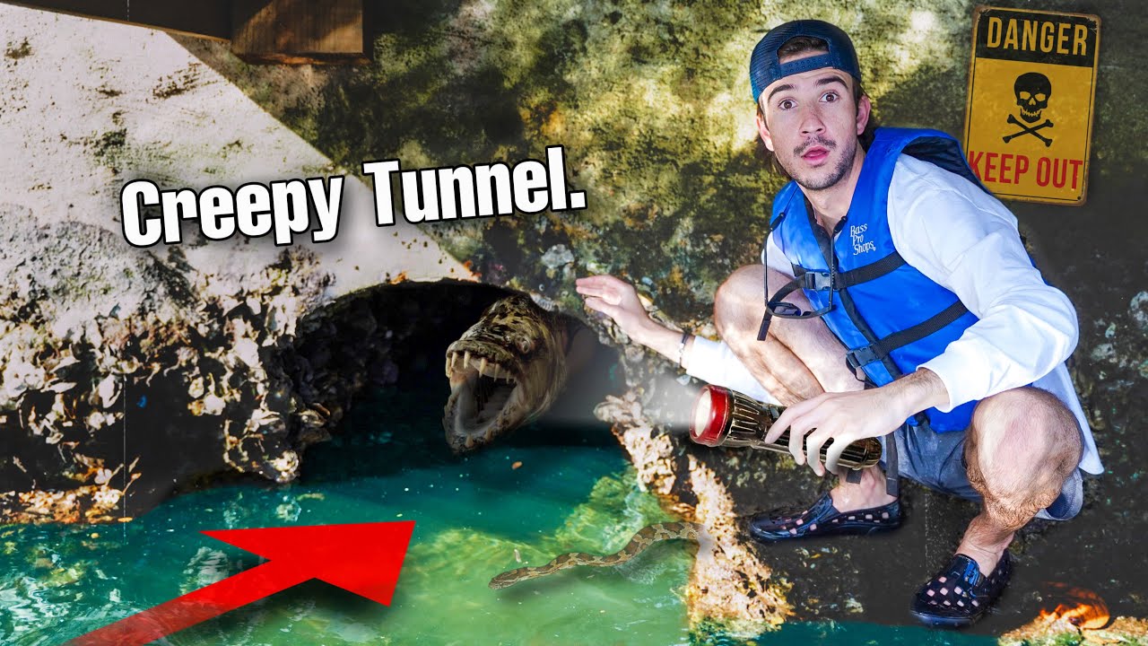 FISH FOUND In HIDDEN TUNNEL... (What's Inside?)