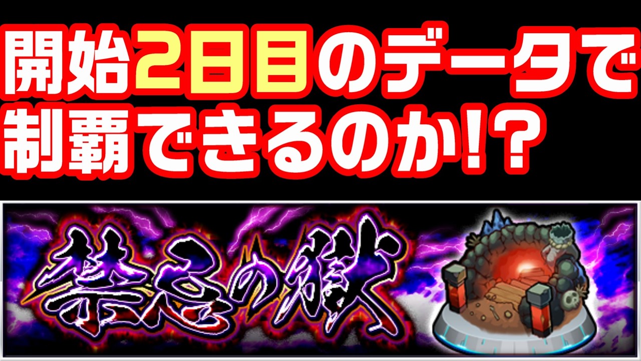 【モンスト】開始2日目のデータで禁忌の獄に挑戦！後半戦！【LIVE】