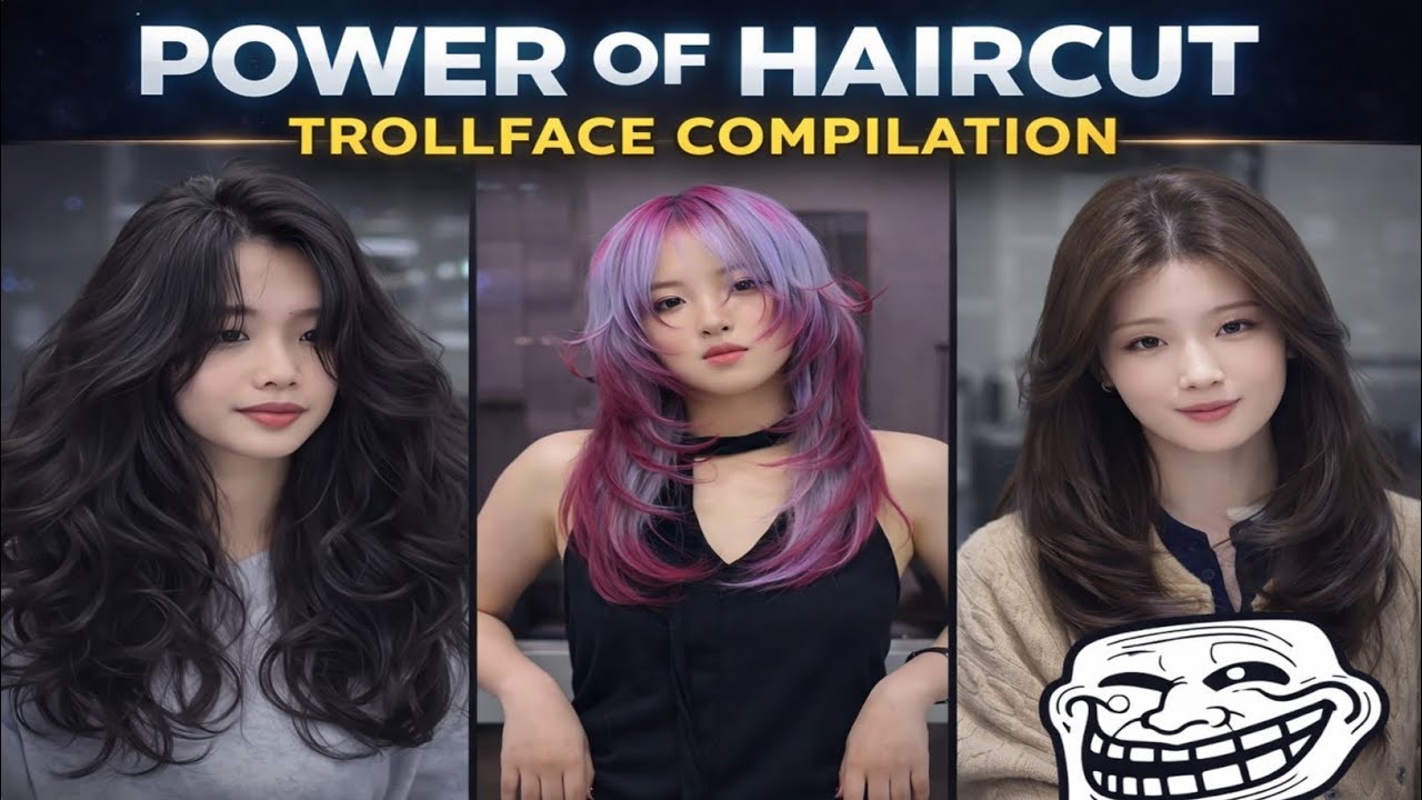 Power of haircut #trending #trolledit #hairstyle #fyp #edit | power of hair color