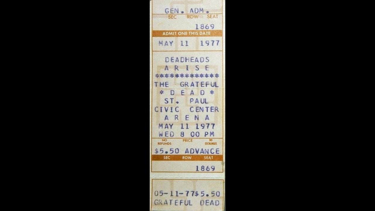 Grateful Dead - 5/11/77 - Civic Center Arena - St. Paul, MN - sbd