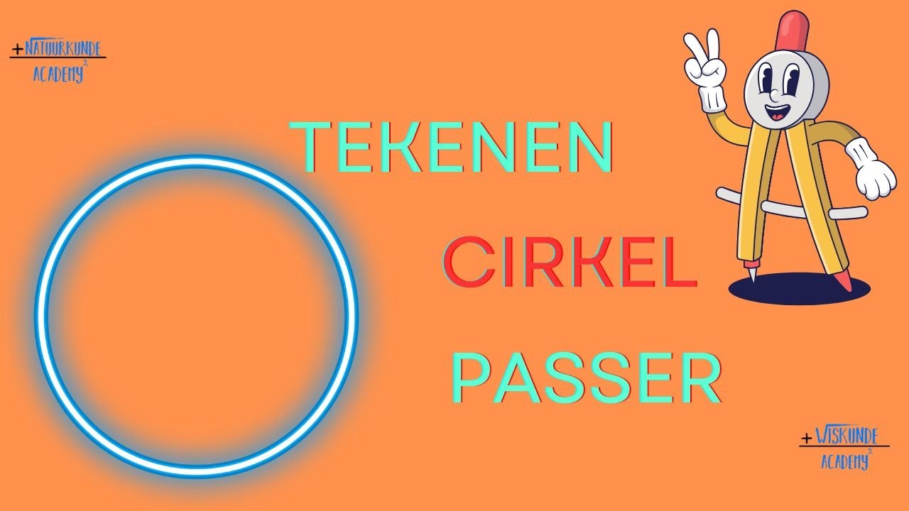 Hoe moet je een cirkel met een passer en de straal als je de diameter weet bij wiskunde