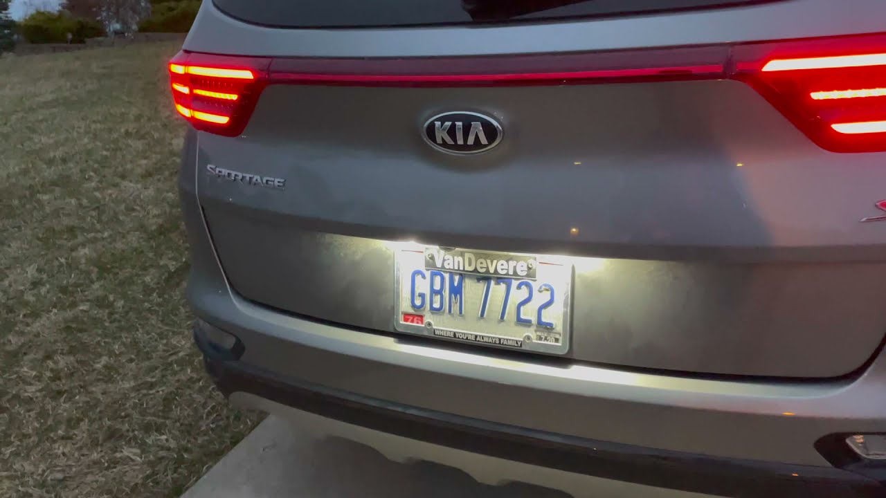 0021: 2020 Kia Sportage LED License Plate Lights