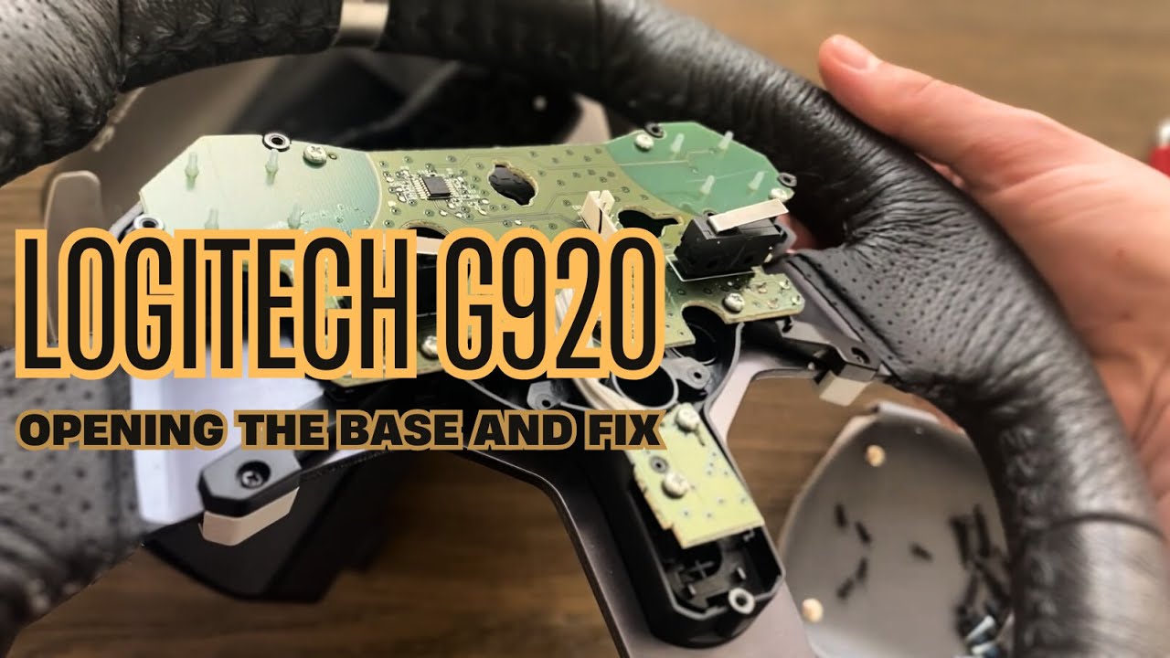 How to Fix Logitech G920 / G29 / G923 — Opening the Base & Repair Guide (2025)
