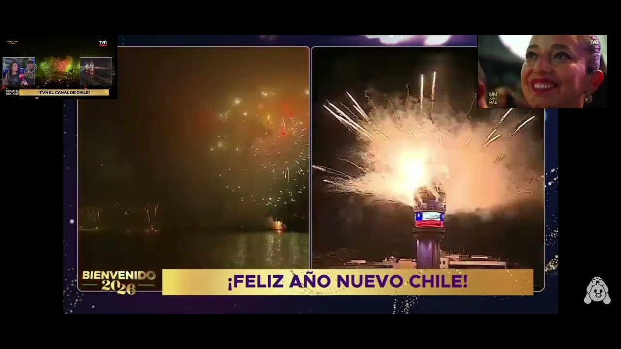 TVN año nuevo 2026 de bienvenido 2026 de tvn de todos los años que se Ban 