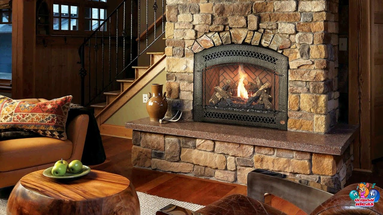 Beautiful natural stone fireplaces.