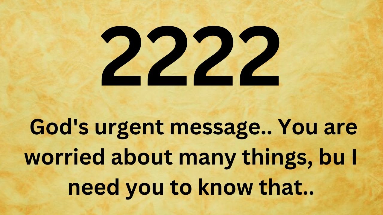 🕊️2222 God's urgent message.. You are worried about many things, bu I need you to know that..