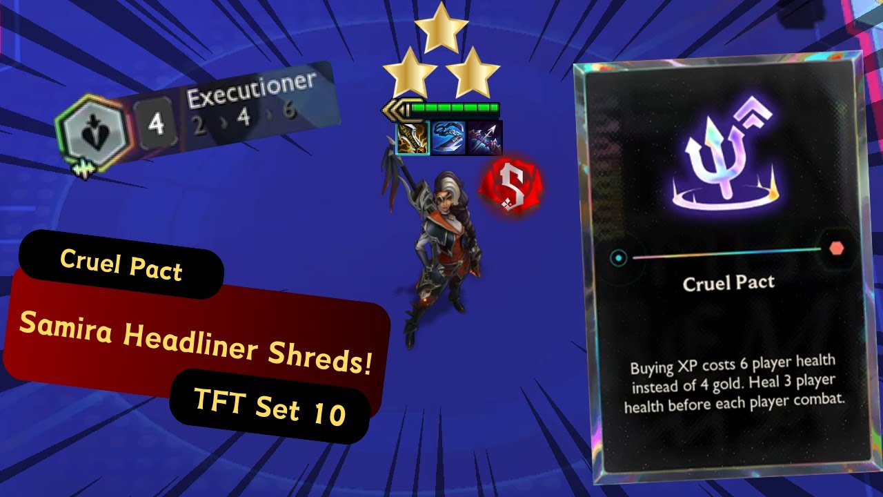 Cruel Pact 3 Star Samira DOMINATION! ⭐⭐⭐ | TFT Set 10 Full Gameplay