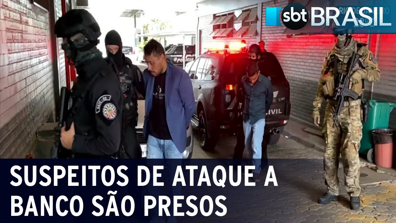 Polícia captura nove suspeitos de assalto a banco em Criciúma | SBT Brasil (03/12/20)