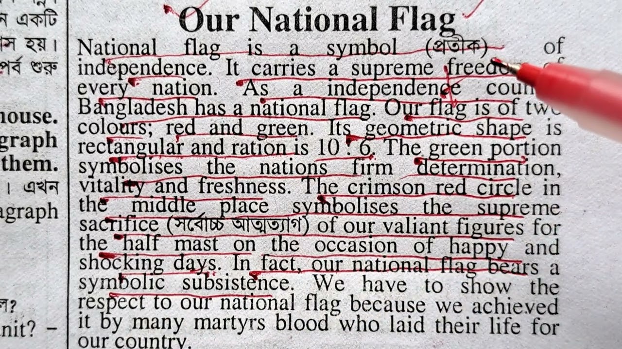 our national flag paragraph