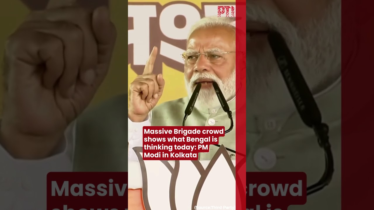 Massive Brigade crowd shows what Bengal is thinking today: PM Modi in Kolkata